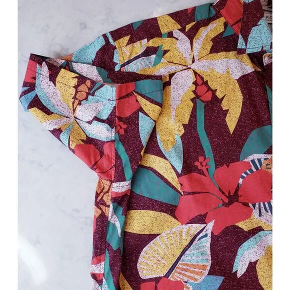 Tori Richard Uniforms Tropical Hawaiian Button Up SS Shirt Men's Large in VGUC - Picture 3 of 10